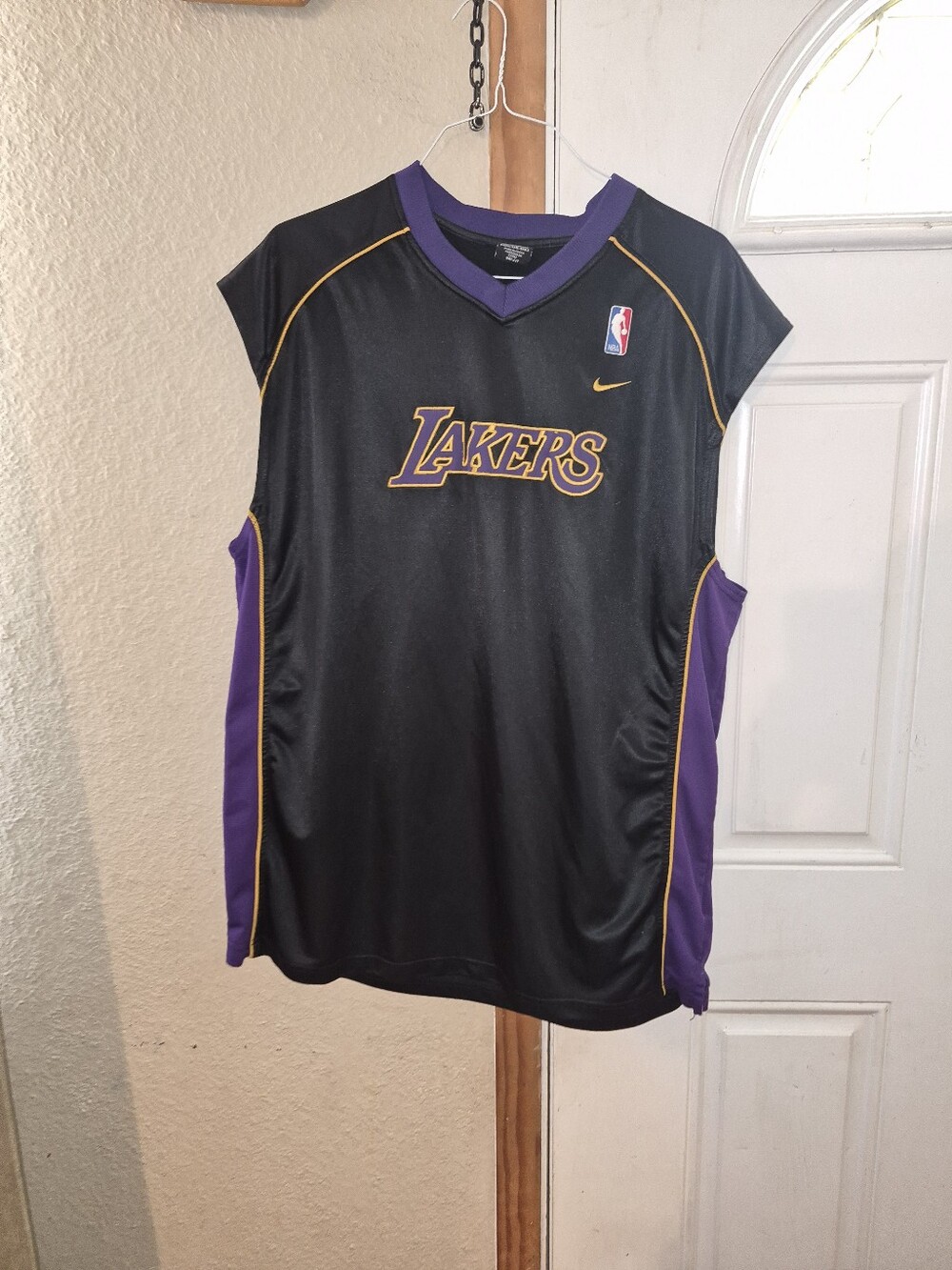 Nike Los Angeles Lakers Black & Purple Mens Jersey Top